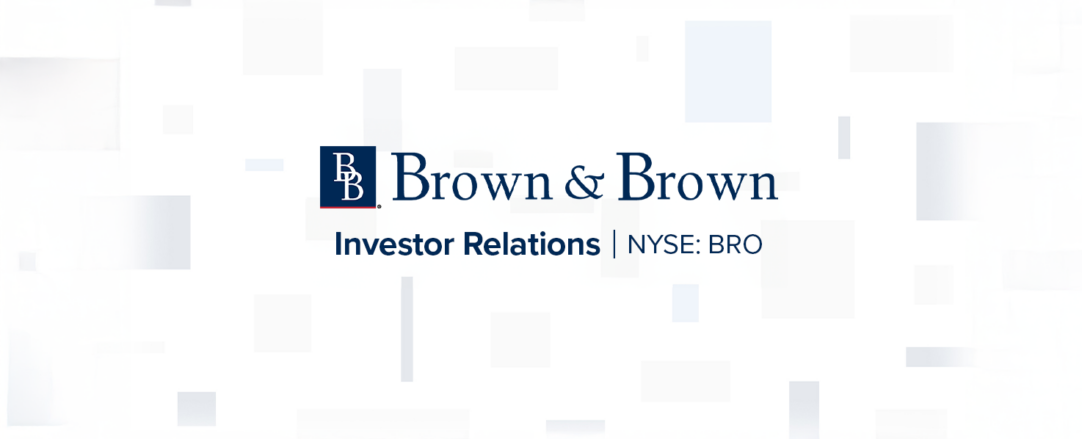 Investor Relations Brown & Brown