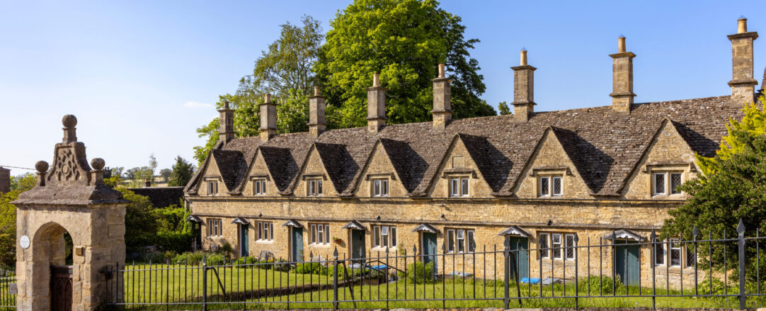 The gabled almshouses in Church Street, Chipping Norton, Cotswolds, England were built by Henry Cornish in 1640.